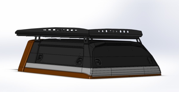 Кунг экспедиционный трехдверный KDT Mitsubishi L200 2015-  1328