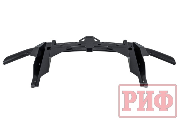 Бампер задний силовой/защита штатного бампера РИФ Renault Duster 2015-2020 c квадратом под фаркоп RIF022-20170