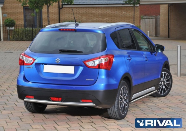 Защита заднего бампера d42 RIVAL Suzuki SX4 2014-2016 R.5508.005