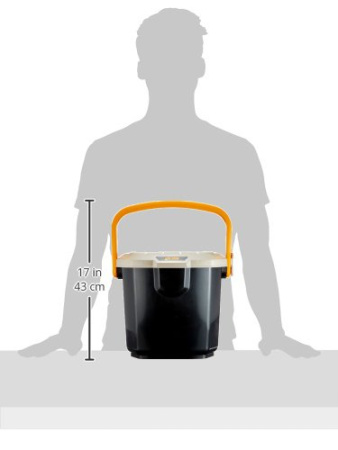 Ящик экспедиционный IRIS RV BOX Bucket 15B, 15 литров 34x32x28 см., бежевый/черный Bucket 15BH
