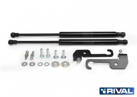 Амортизаторы капота, 2 шт. RIVAL Mitsubishi Pajero Sport 2008-2016/ L200 2006-2015  A.ST.4008.1