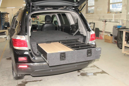 Спальник-органайзер Toyota Highlander дополнительный стол, перегородки в ящик THL0011