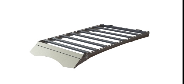 Багажник экспедиционный STC Renault Duster 2010-2019 ШТОРКА с задним светом  STC-RDU/10-TR1-L2