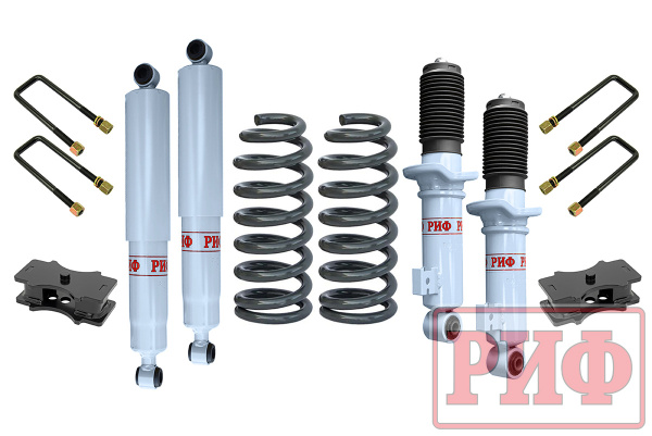 Лифт-комплект РИФ лайт газовый Mitsubishi L200 2015-2023, Fiat Fullback 2016+ лифт 40 мм RIF-TMQ-C-G-lite