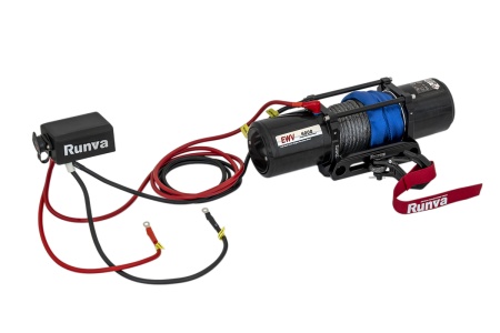 Лебёдка автомобильная электрическая 12V Runva 6000 lbs 2722 кг (синтетический трос) EWV6000SSR