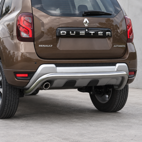 Фото для каталога: Защита заднего бампера d57 скоба Rival Renault Duster 2015- R.4703.010