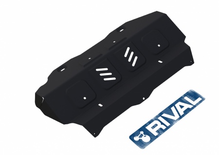 Защита радиатора + картера без крепежа; Часть 1 RIVAL Toyota Hilux 2015-/Toyota Fortuner 2017-   1.9501.1