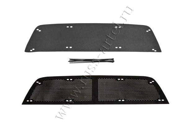 Защитная сетка и заглушка решетки переднего бампера Русская артель Renault Duster 2015-  SRR-135702