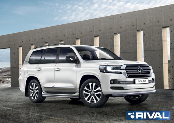 Защита переднего бампера d76 RIVAL Toyota Land Cruiser 200 Excalibur 2017-  R.5719.001
