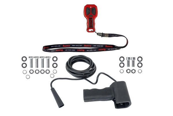 Лебёдка электрическая 12V Runva 12500 lbs 5670 кг (стальной трос) EWV12500S