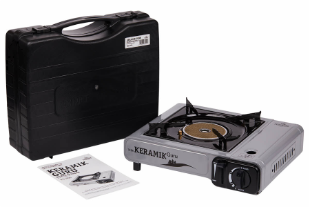 Плита газовая TOURIST KERAMIK GURU, портативная, керамическая, в кейсе   TS-200