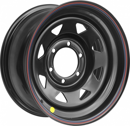 Диск усиленный Тойота Ниссан стальной черный 6x139,7 8xR17 d110 ET0 (треуг. мелкий) 1780-63910BL-0A17