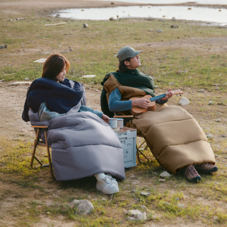 Мешок спальный Naturehike Sunny Day PL02 U250, (190+30)х80 см, (левый) (ТК: +8C), серо-голубой CNK2550WS028-U250DBLB