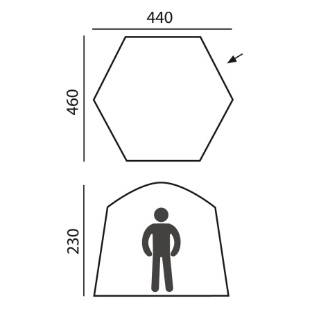 Шатер-палатка BTrace Castle быстросборный  T0514