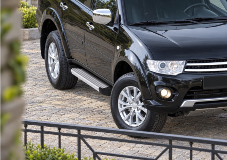 Фото изделия: Порог Silver Rival Mitsubishi/ Nissan Terrano/Renault Duster /Ssang Yong/Suzuki F173AL — изображение 3