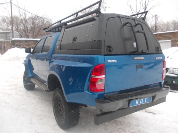 Багажник с боковыми бортами и спойлером для кунга/каркаса грузового алюминиевый - Toyota Hilux 1528071L