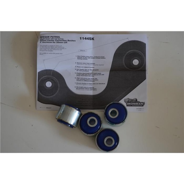Сайлентблоки со смещенным центром нерегулируемые, до 2º Ironman Toyota Land Cruiser/Nissan Patrol Y60/Y61   1144SK