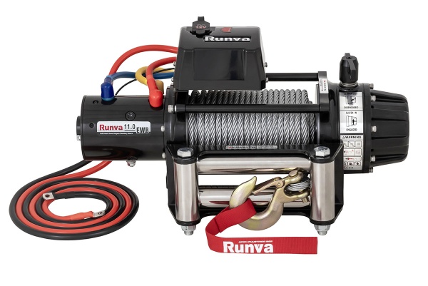 Лебёдка автомобильная электрическая 12V Runva 11000 lbs 5000 кг (влагозащищенная) EWB11000S