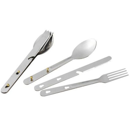 Набор столовых приборов "СЛЕДОПЫТ", нержавеющая сталь. (ложка, вилка, нож)  PF-CWS-P31