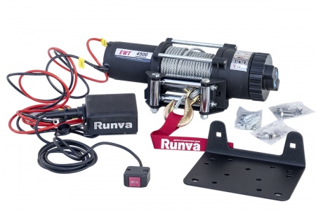 Лебёдка электрическая 12V Runva 4500Albs   EWT4500A