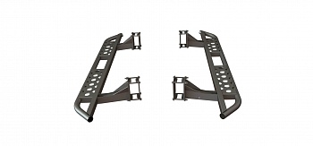 Пороги силовые Mitsubishi L200 2006-2015 раздельные ступени STC-ML200/6-S-C2