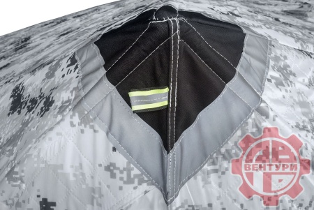 Палатка зимняя Улов КУБ утепленная., пиксель-зима 200*200*210см.  2001