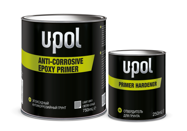 Грунт эпоксидный антикоррозийный RAPTOR с отвердителем (0.75л.+0.25л) U-POL REP/1
