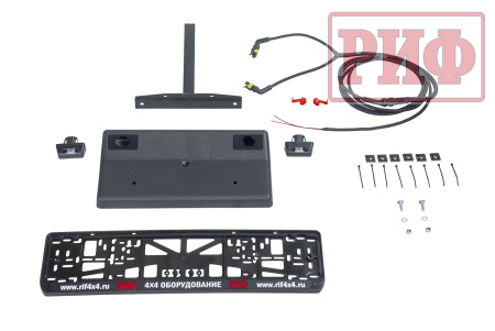 Калитка РИФ в штатный задний бампер Toyota Land Cruiser 200 (2008-2015), под штатное колесо, без фаркопа, с подсветкой номера RIF200-80007