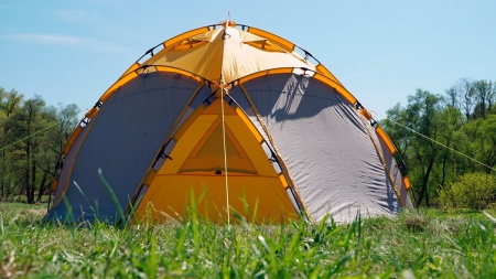 Шатер автомат Maverick Cosmos Thermal - под отопление (желто-серый)  M-T-YG-010