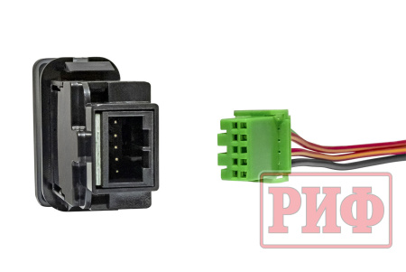 Кнопка ВКЛ/ВЫКЛ, белый, COMPRESSOR TOYOTA 40x20 горизонтальная RIF22-1-1104914