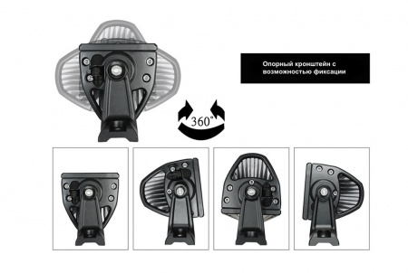 Фара Aurora 8 led, луч-spot, свет янтарный, 24W, 1920LM, 9-36V ALO-4-E4A