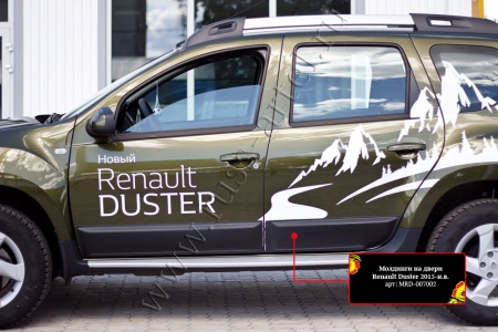 Расширители колесных арок с молдингами на двери Русская артель Renault Duster 2015-  ZKR-187002