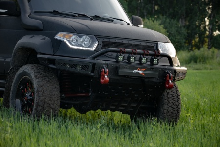 Бампер силовой передний BMS ALFA для УАЗ Патриот BMS060112