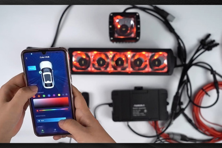 Панель переключателей AURORA (9 кнопок + Bluetooth) ALO-BT07-8
