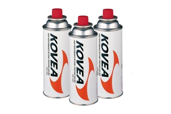 Баллон газовый цанговый KOVEA Nozzle type gas 220 г комплект 3 шт.  KGF-220-SET3