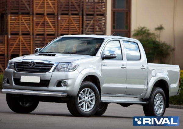Защита переднего бампера d76 RIVAL Toyota Hilux 2011-2015  R.5711.004