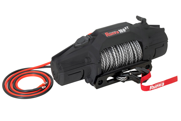 Лебёдка автомобильная электрическая 12V Runva 4500 кг синтетический трос EWXT10000FSR