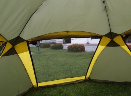 Шатер автомат Maverick Cosmos 400 (хаки/желто-горчичный)  M-KM-013