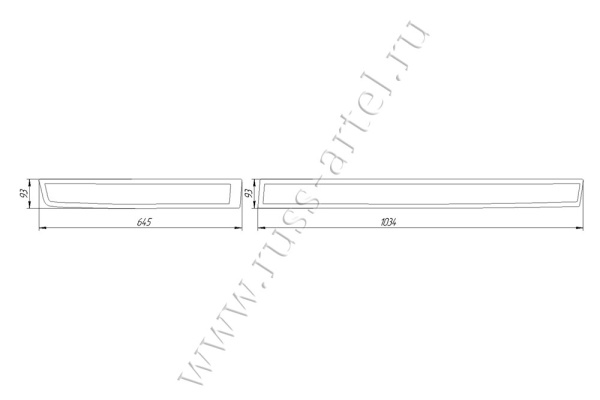 Молдинг на дверь передний левый Русская артель KIA Sportage 2016-2018 (IV дорестайлинг)  MK-076712