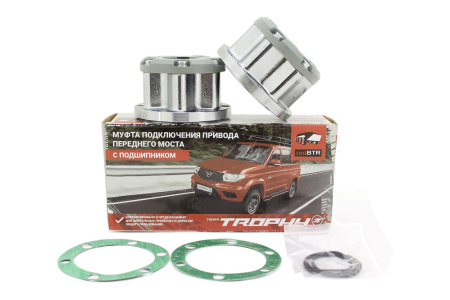 Колесные хабы для УАЗ redBTR ,серия TROPHY Z с подшипником (хром 2 шт) 781016