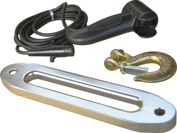 Лебёдка электрическая 12V Runva 6000lbs, 2500кг, синтетический трос  EWX6000SR