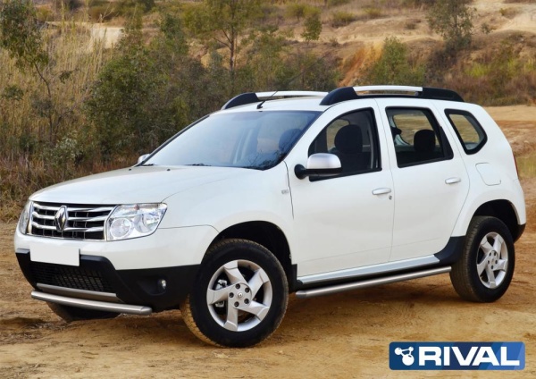 Защита переднего бампера d57 RIVAL Renault Duster 2011-2015  R.4701.011