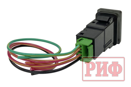 Кнопка ВКЛ/ВЫКЛ, голубой, FRONT LIGHTS TOYOTA 32x22 RIF22-1-7134104