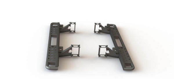 Пороги силовые Toyota Land Cruiser Prado 150 раздельные ступени STC-TLCP150-S-С2