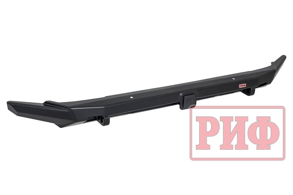 Бампер передний силовой/защита штатного бампера РИФ Renault Duster 2021+ с квадратом под  фаркоп и защитой радиатора RIF022-10100