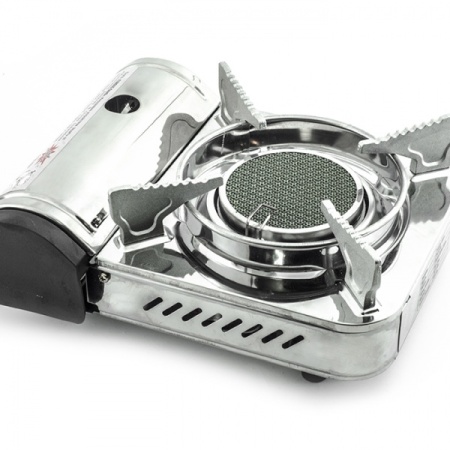 Плита газовая портативная СЛЕДОПЫТ SPARK керамическая конфорка цанговый баллон  PF-GST-N12