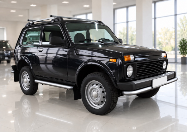 Фото изделия: Защита порогов d57 Rival Lada 4х4 1995-, 3D R.6002.003