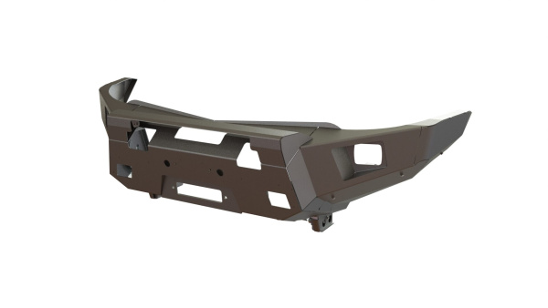 Бампер передний Mitsubishi Pajero Sport 2008-2015/L200 2013-2015 REVO под балку и ПТФ STC-MPS2-BFR-C1-L1L4