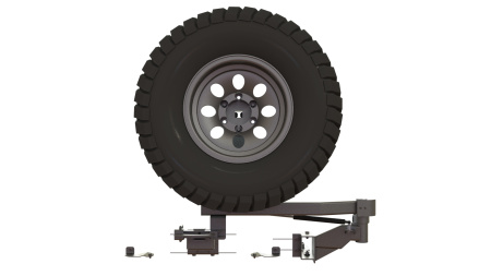 Калитка в штатный бампер Toyota Land Cruiser Prado 95 STC-TLCP95-G