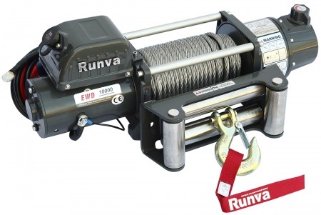 Лебёдка электрическая двухскоростная 12V Runva 10000lbs, 4500кг   EWD10000U